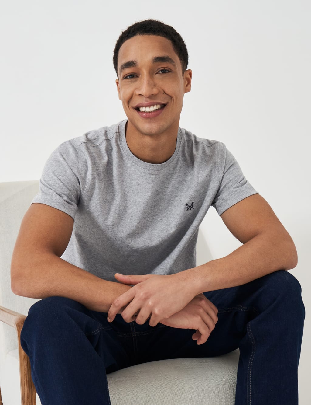 Pure Cotton Crew Neck T-Shirt