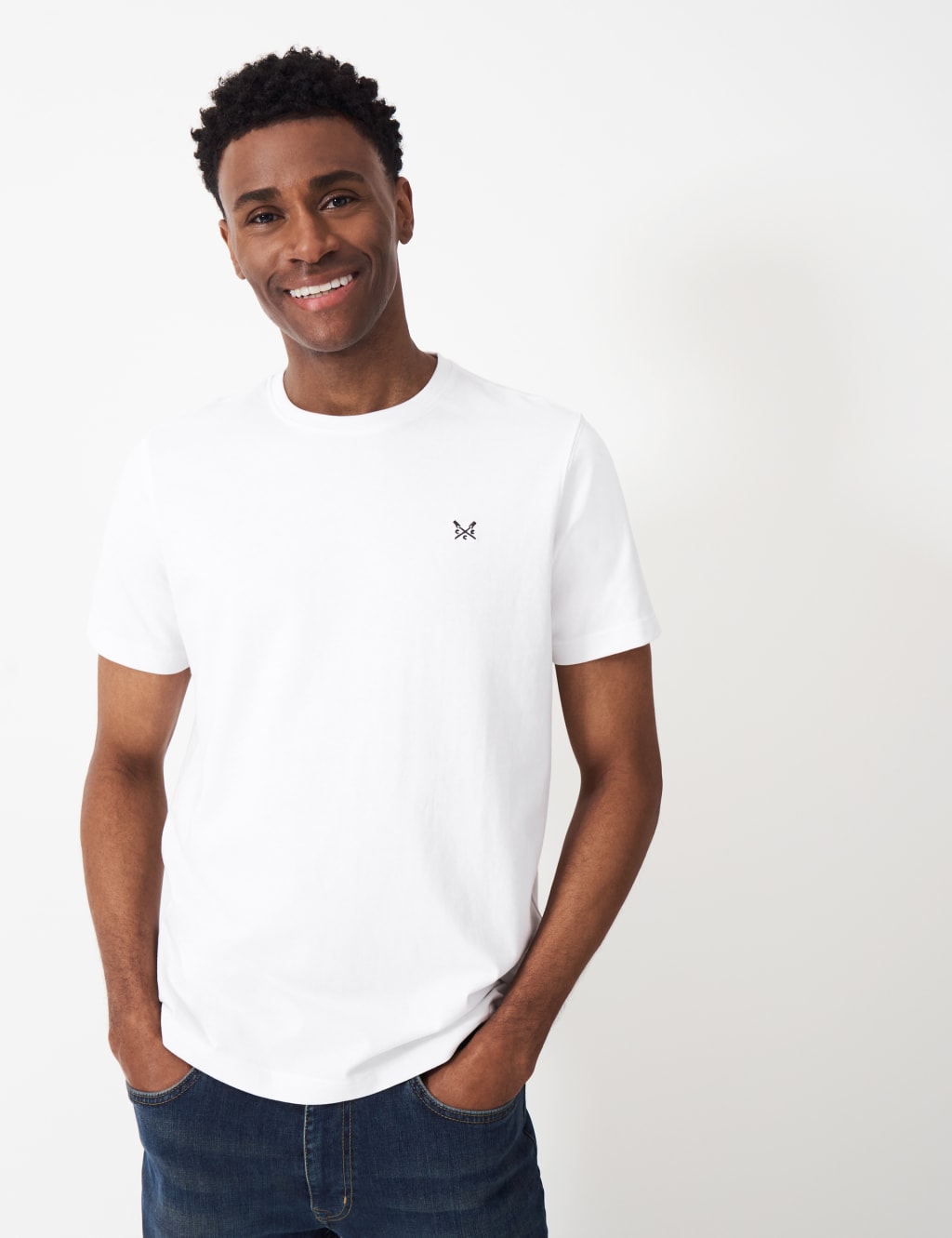 Pure Cotton Crew Neck T-Shirt
