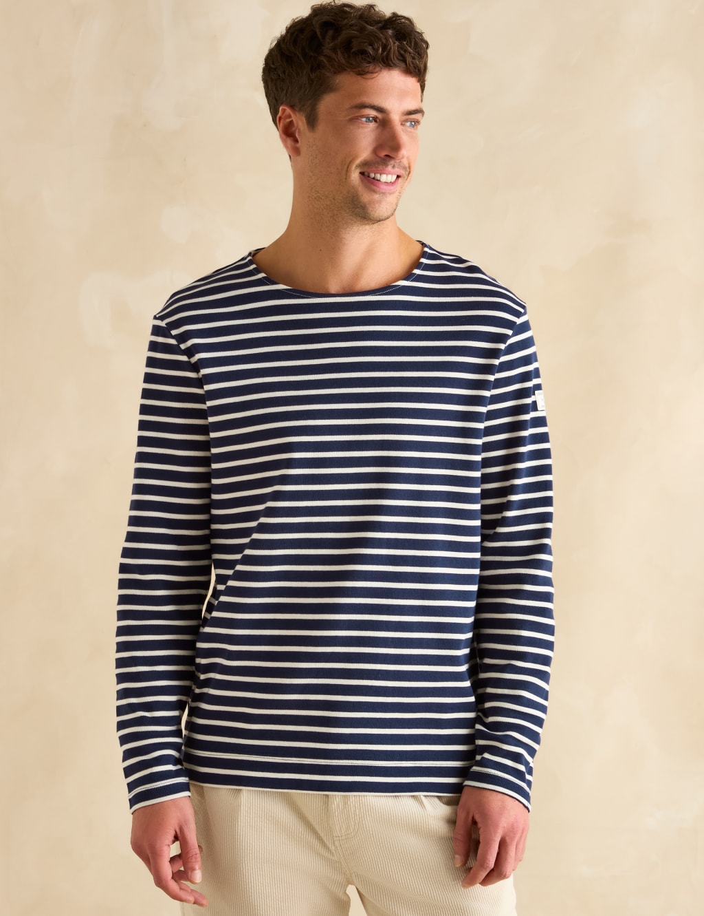 Pure Cotton Striped Long Sleeve Top