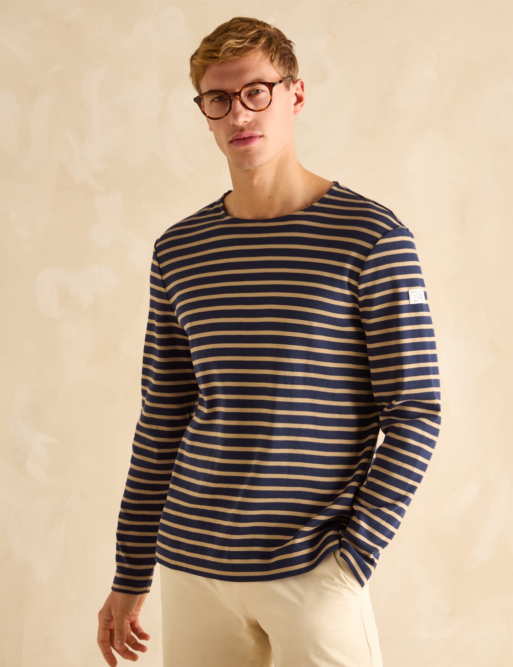 Pure Cotton Striped Long Sleeve Top