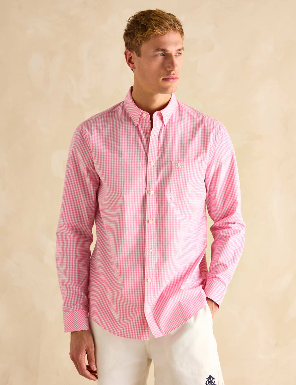 Pure Cotton Check Oxford Shirt