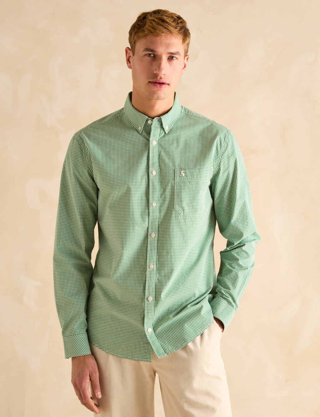 Pure Cotton Check Oxford Shirt