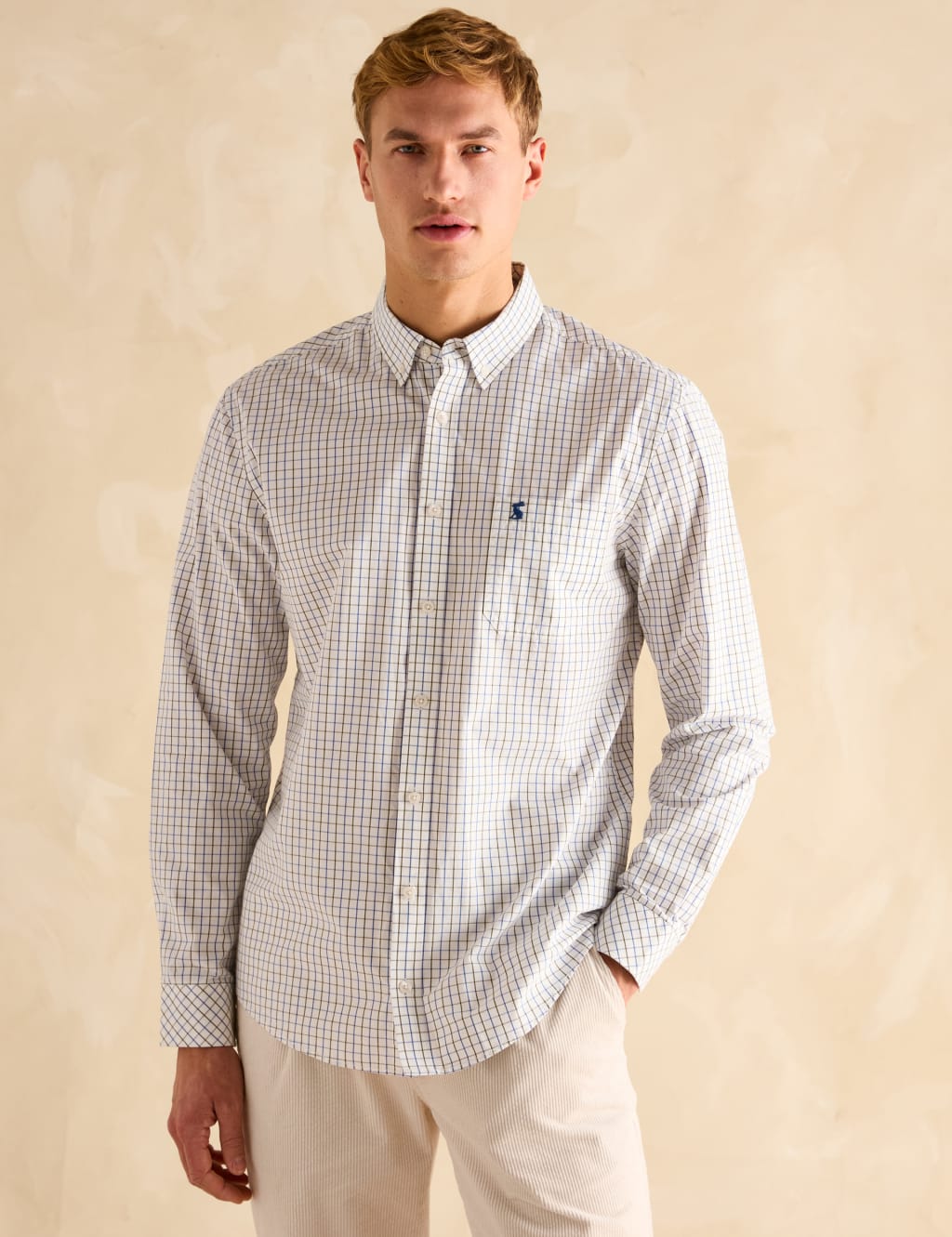 Pure Cotton Check Oxford Shirt
