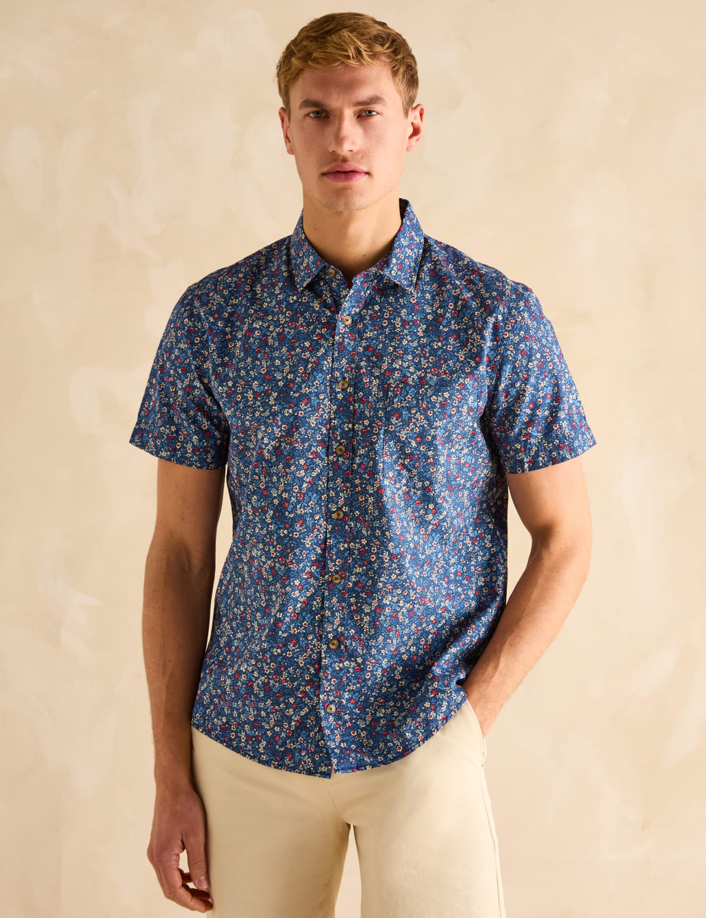Pure Cotton Floral Shirt