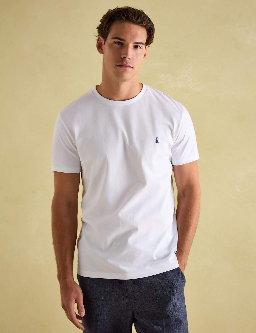 2pk Pure Cotton Crew Neck T-Shirts