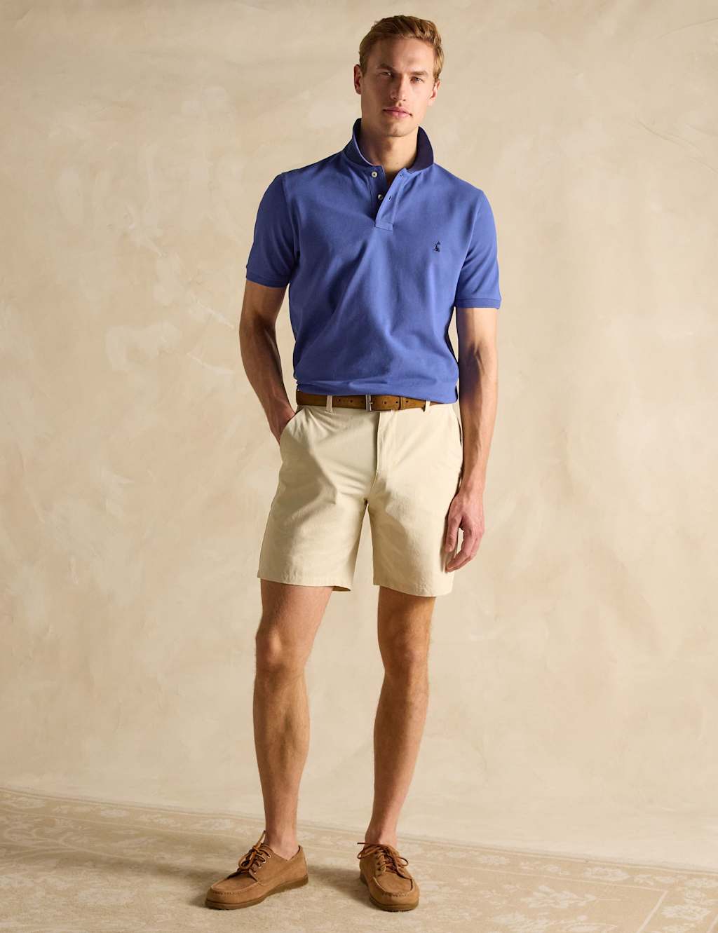 Pure Cotton Piqué Tipped Collar Polo Shirt