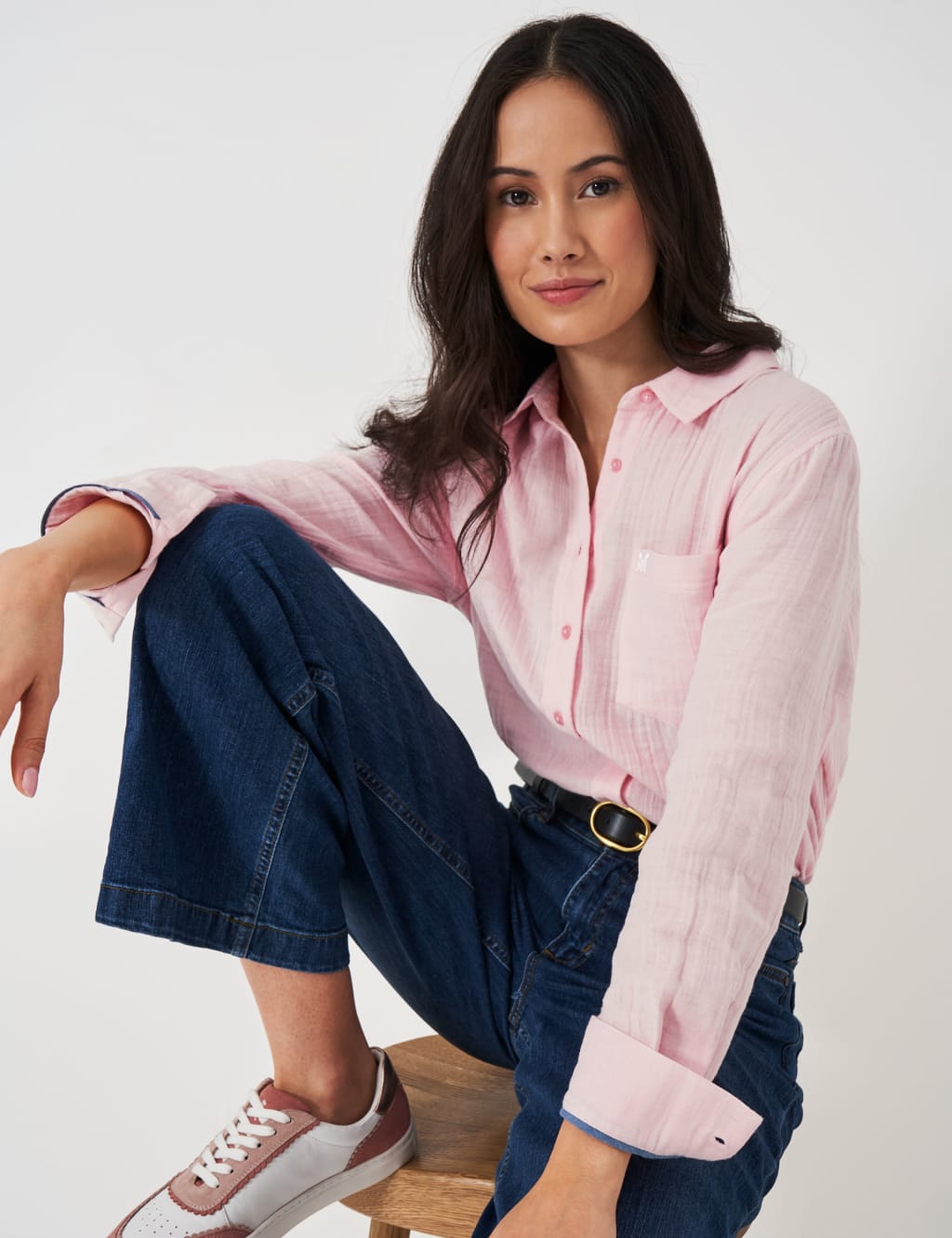 Pure Cotton Textured Relaxed Shirt