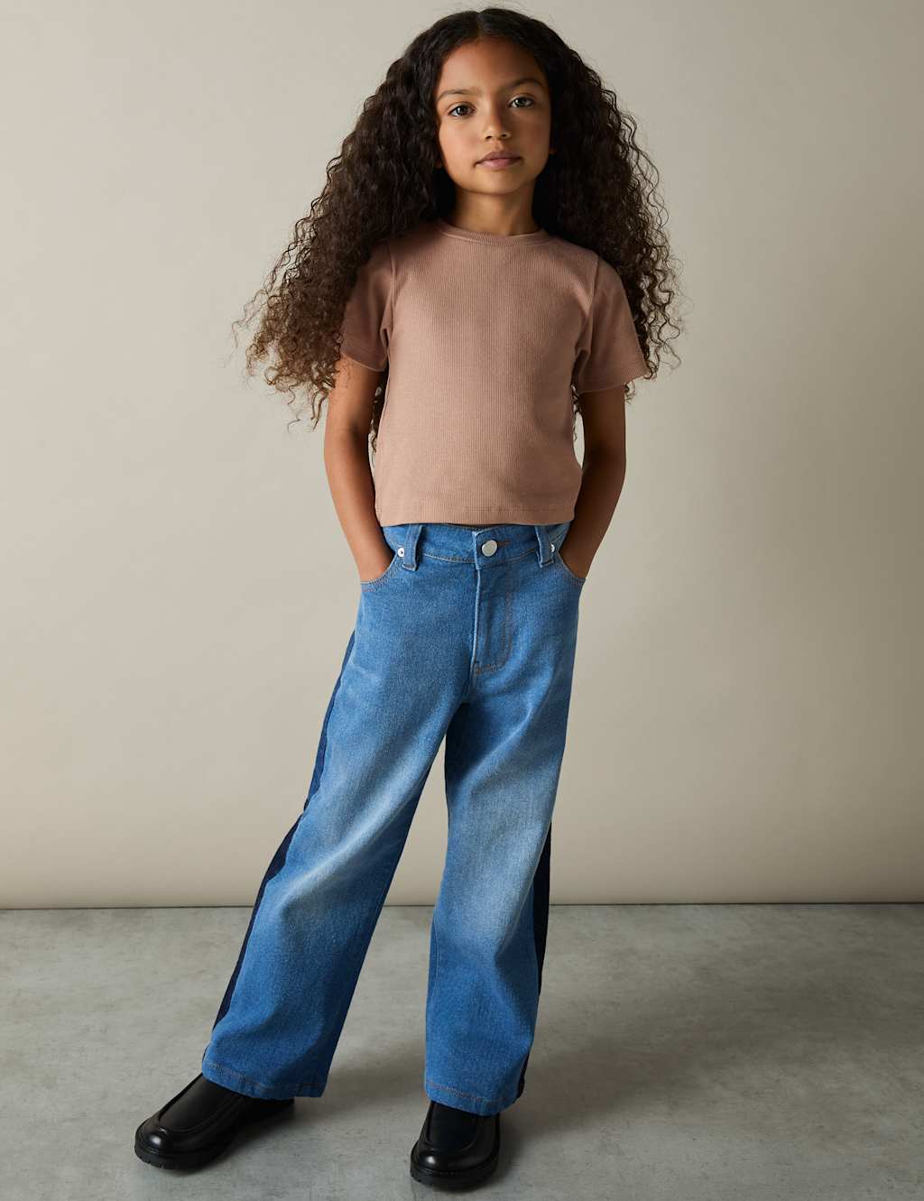Cotton Rich Ribbed T-Shirt (4-14 Yrs)