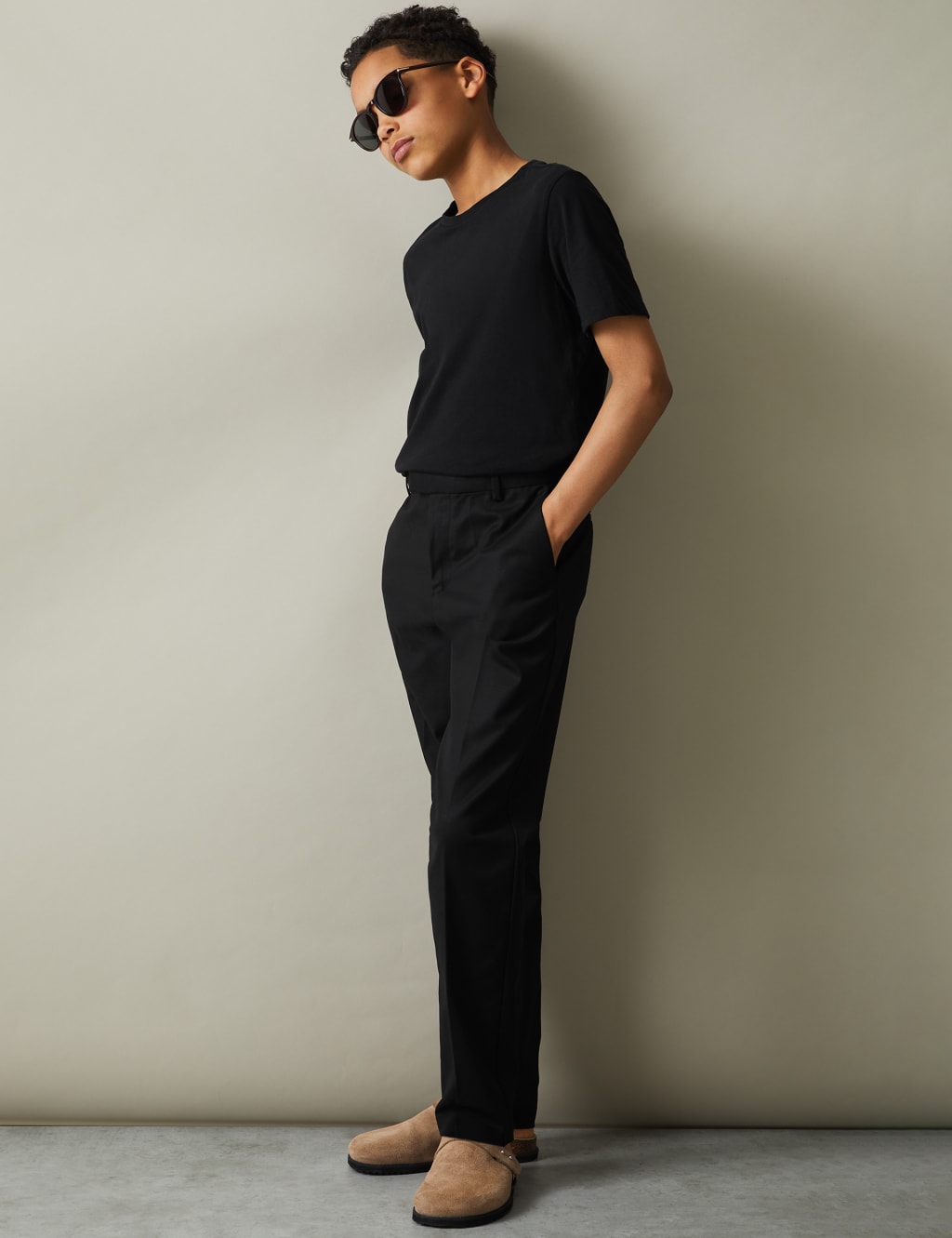 Slim Pure Linen Trousers (3-14 Yrs)
