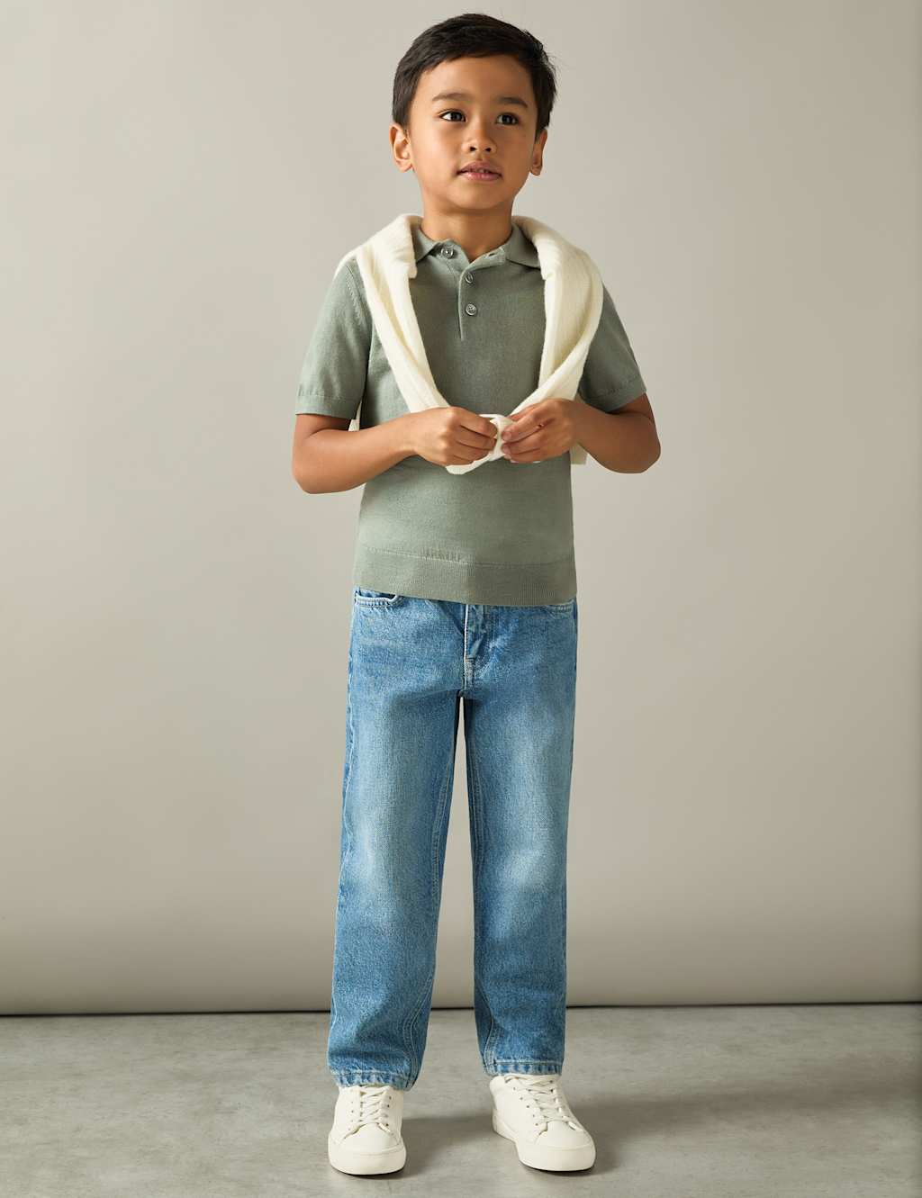 Reiss Boys Pure Wool Polo Shirt (4-14 Yrs) - 8-9 Y - Green, Green
