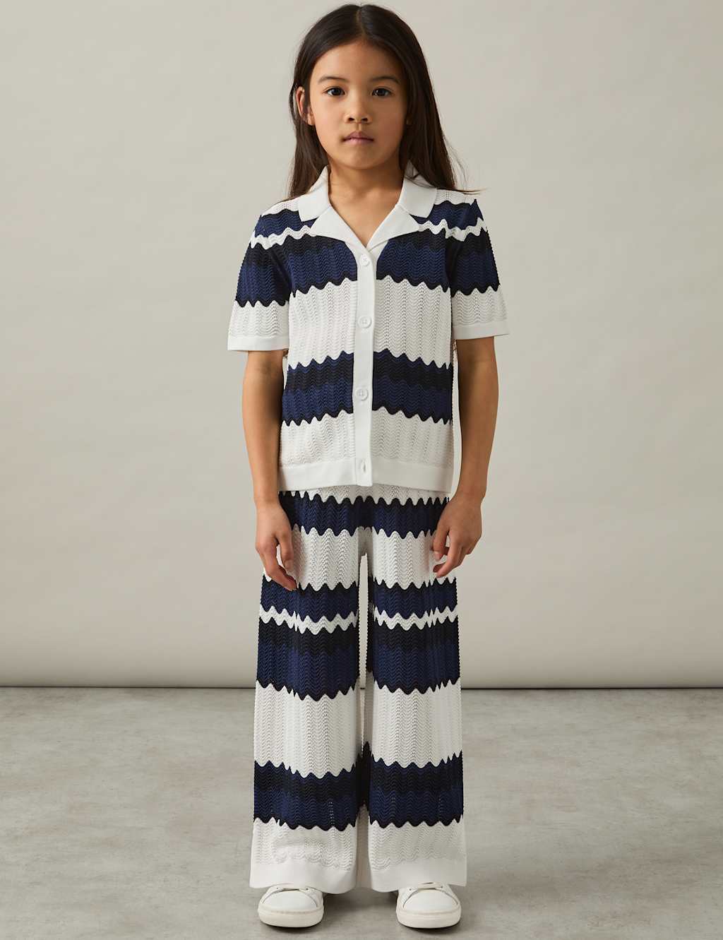 Striped Knitted Trousers (4-14 Yrs)