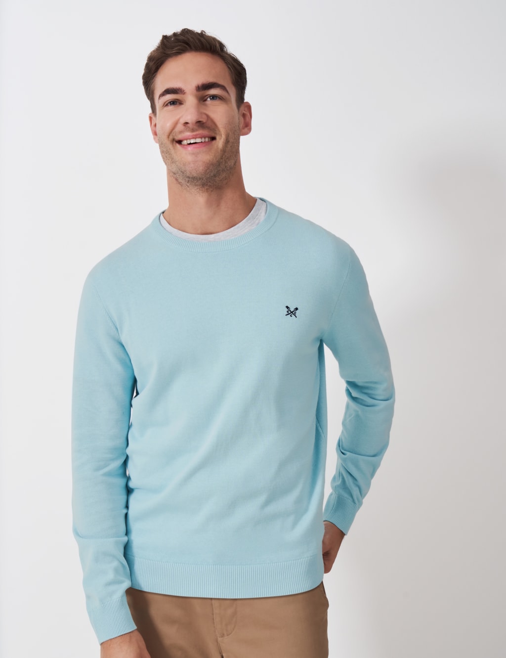 Pure Cotton Crew Neck Jumper