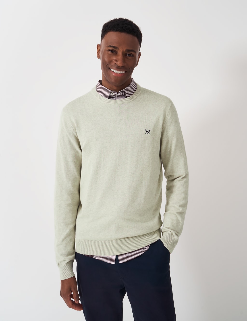 Pure Cotton Crew Neck Jumper