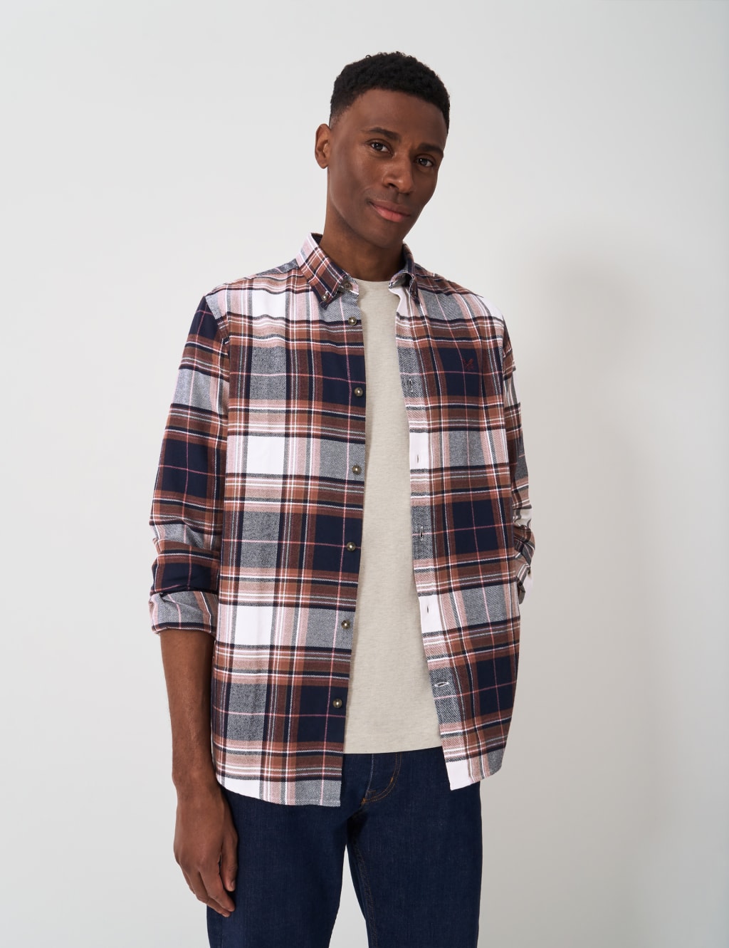 Pure Cotton Flannel Check Shirt
