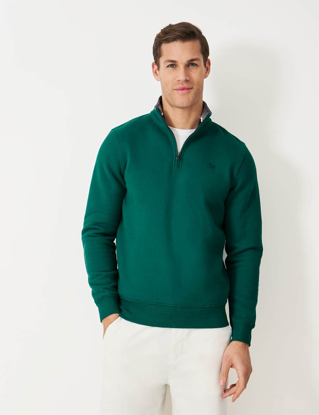 Cotton Rich Half Zip Sweatshirt