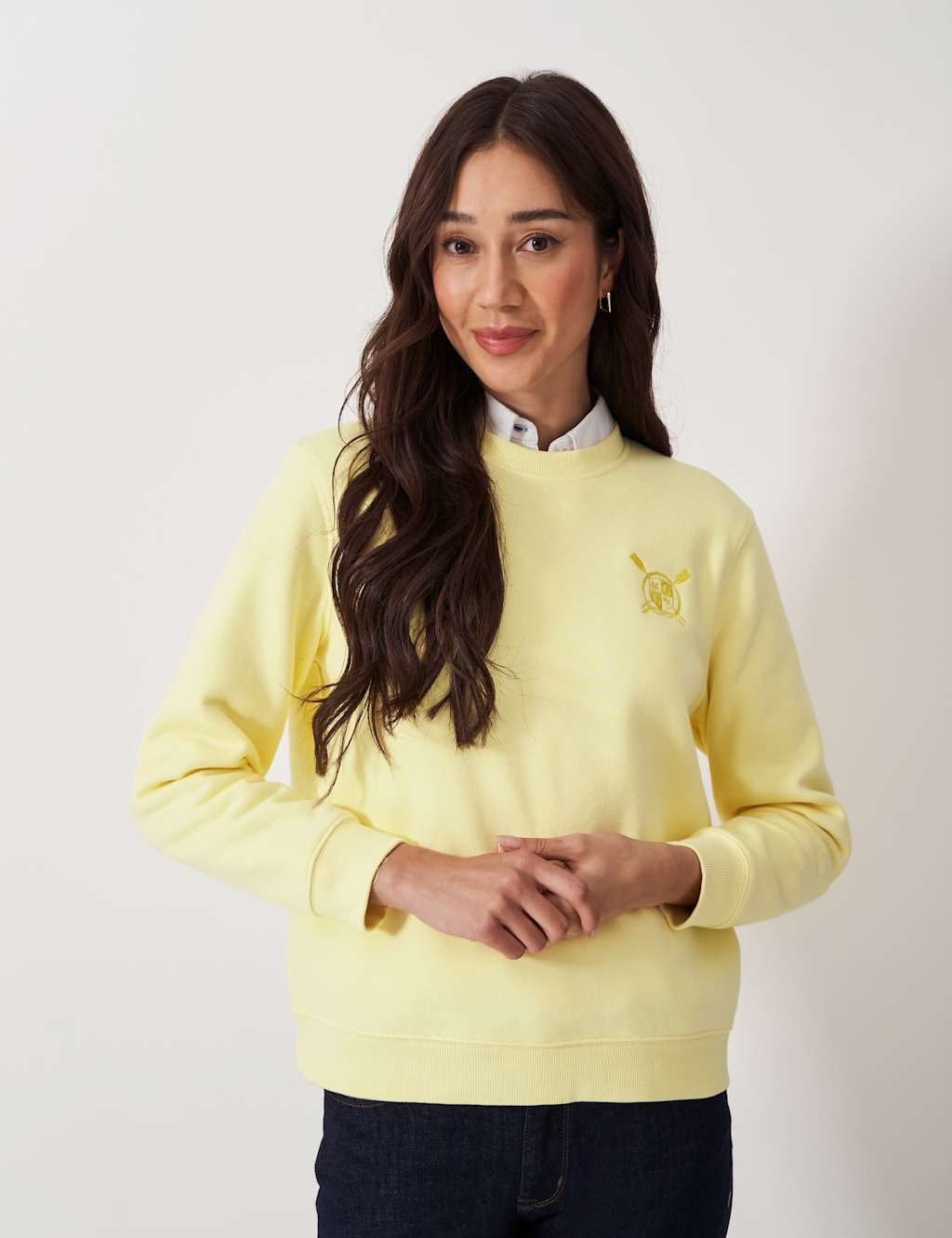 Cotton Rich Embroidered Sweatshirt