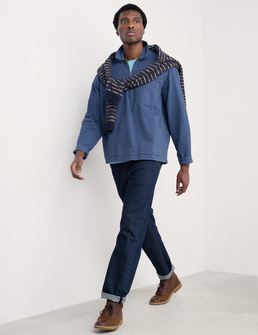 Pure Cotton Overhead Shirt