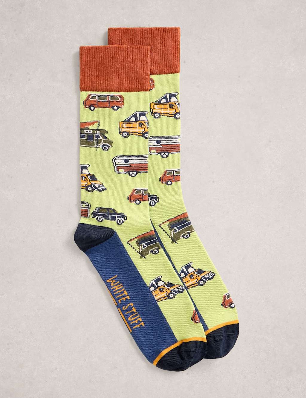 White Stuff Van Cotton Rich Socks Light Green