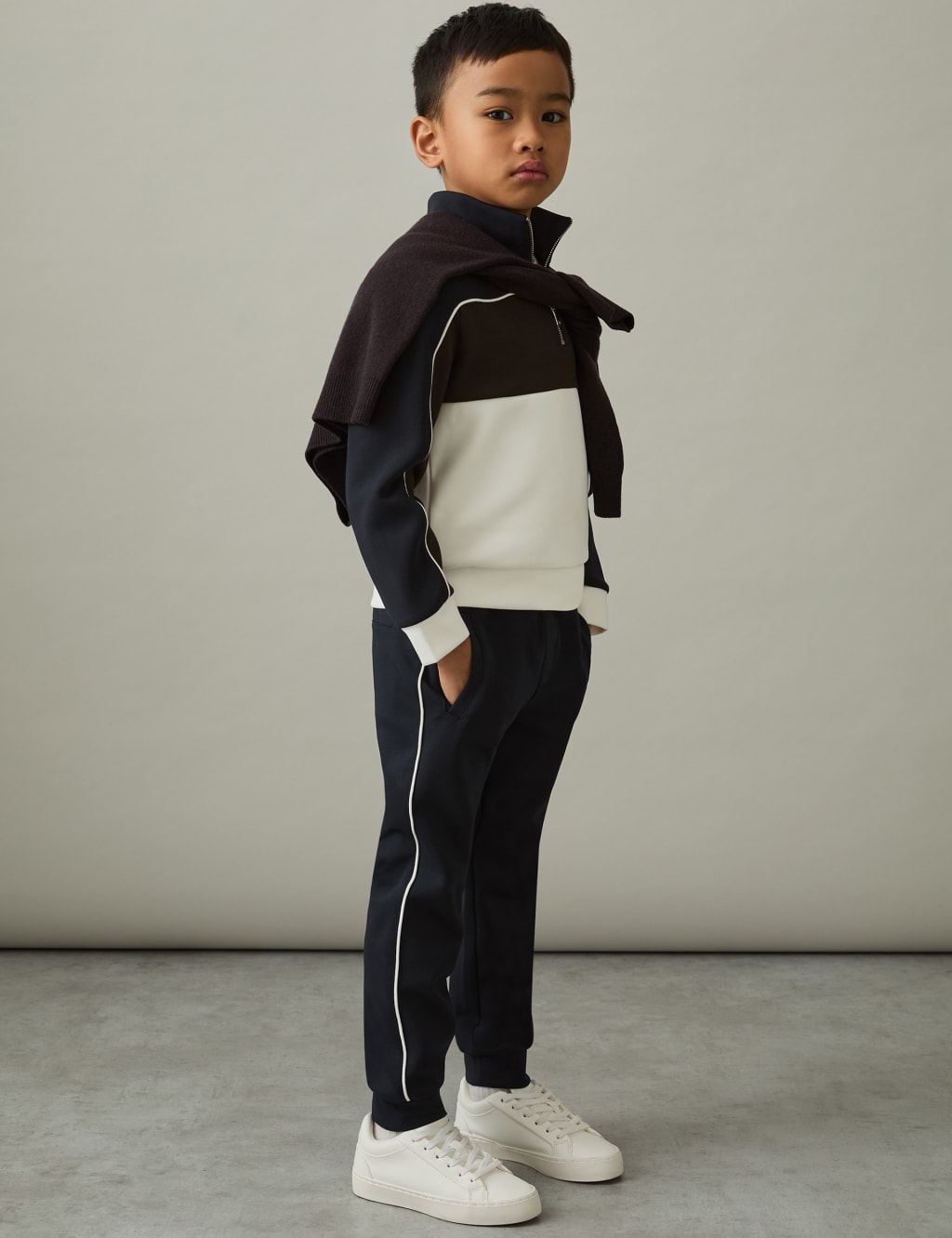 Reiss Boys Slim Joggers (3-14 Yrs) - 10-11 - Dark Blue, Dark Blue