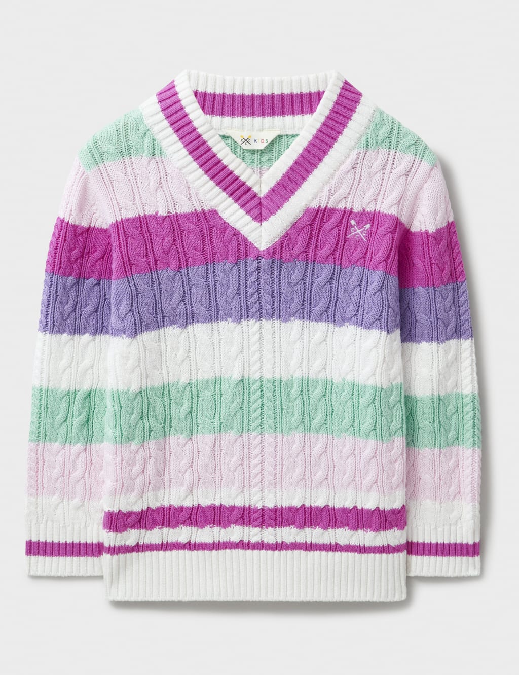 Pure Cotton Striped Jumper (3-12 Yrs)
