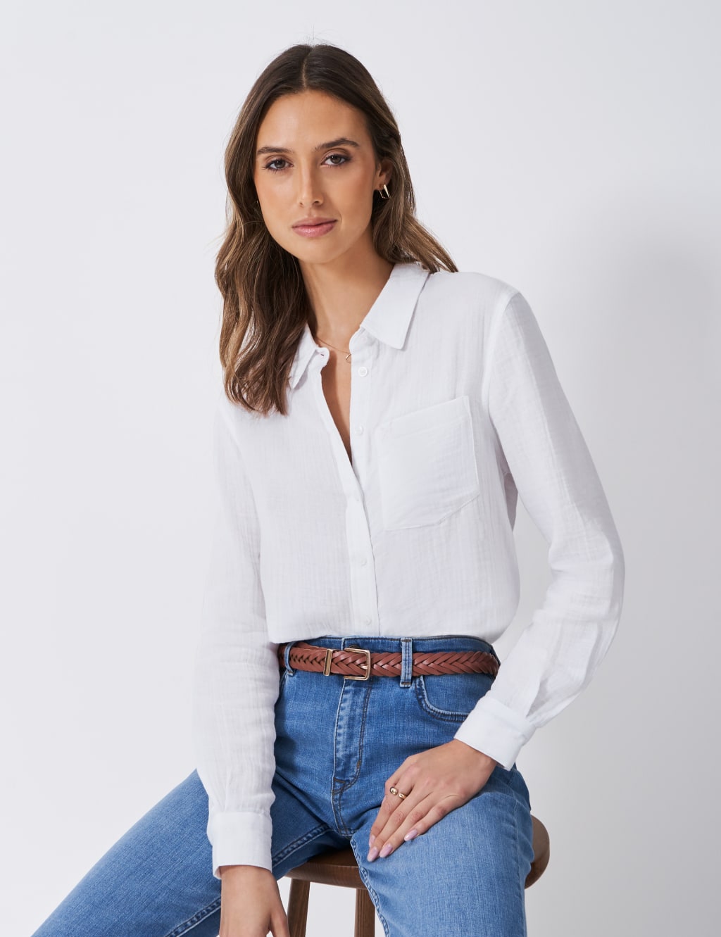 Pure Cotton Relaxed Shirt