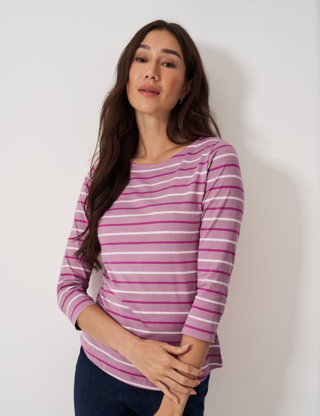 Pure Cotton Striped Top