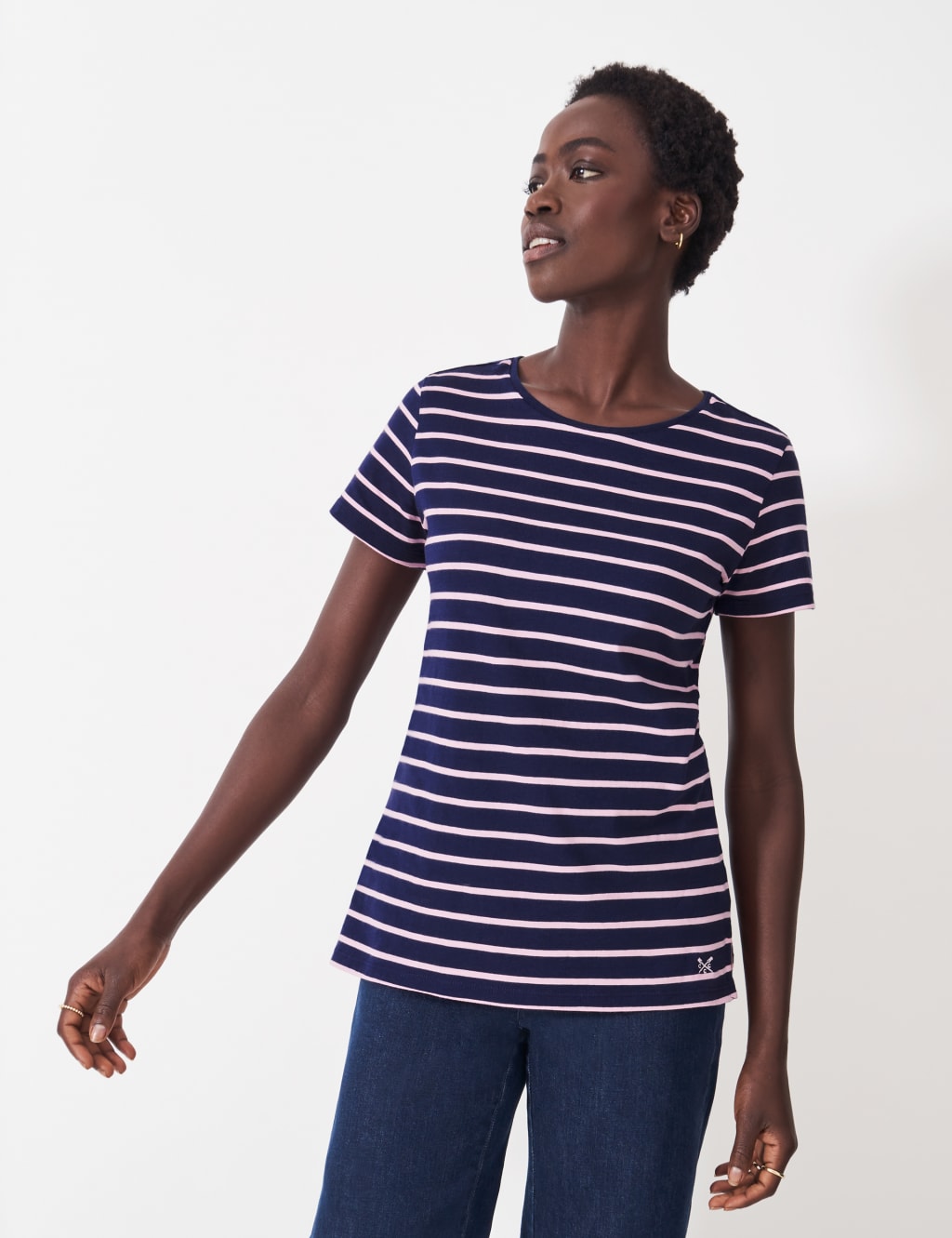 Pure Cotton Striped T-Shirt