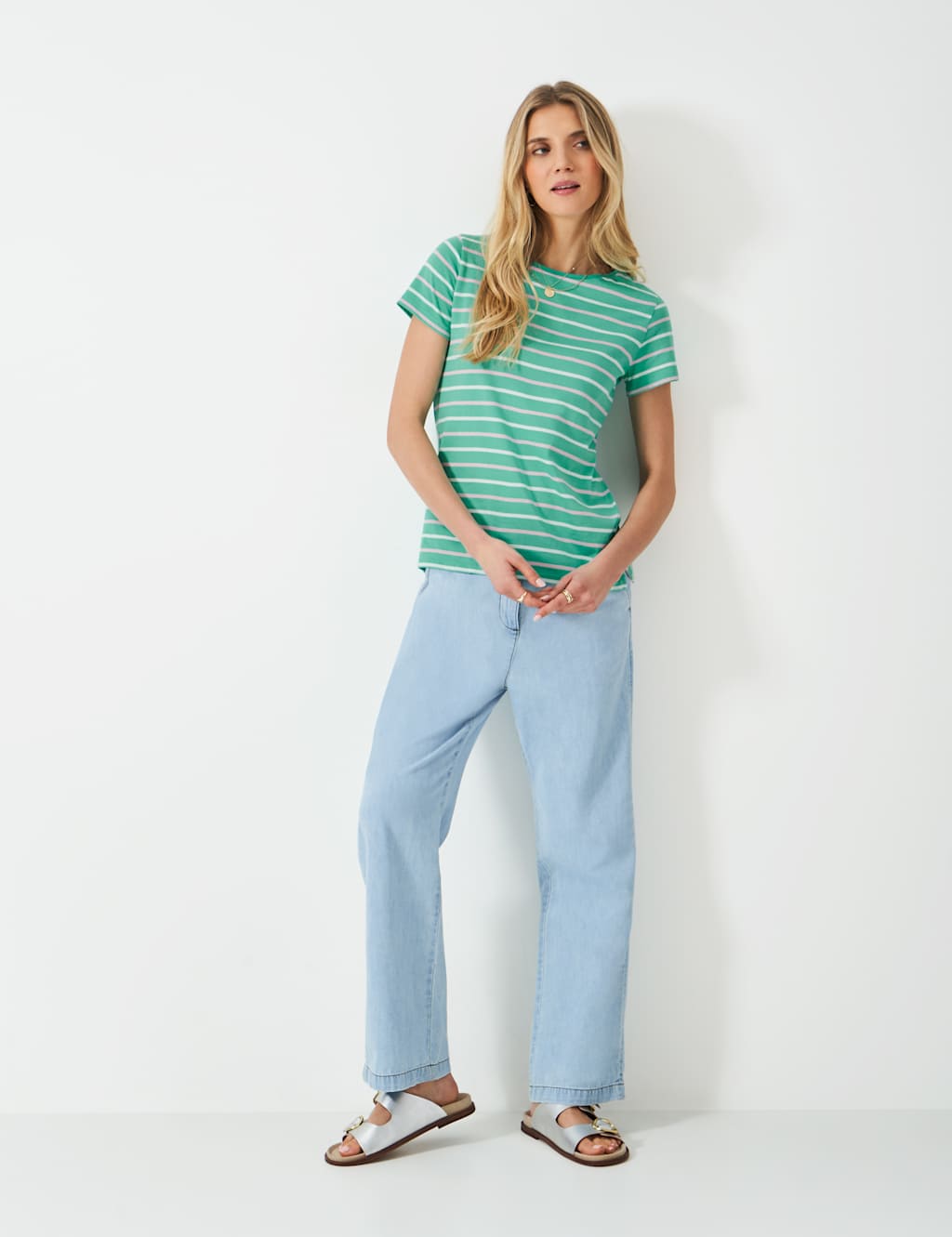 Pure Cotton Striped T-Shirt