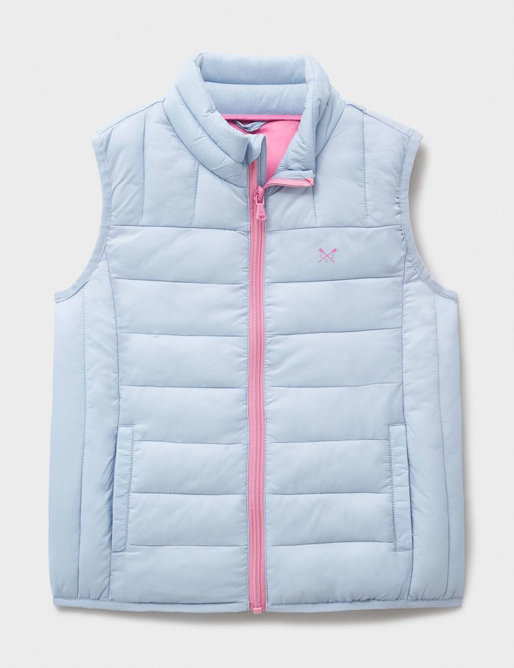 Crew Clothing Padded Quilted Gilet (3-12 Yrs) Light Blue