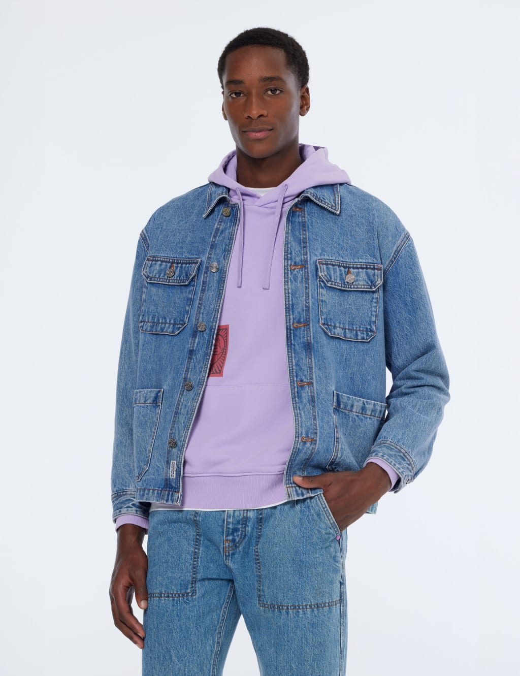 Collared Denim Jacket