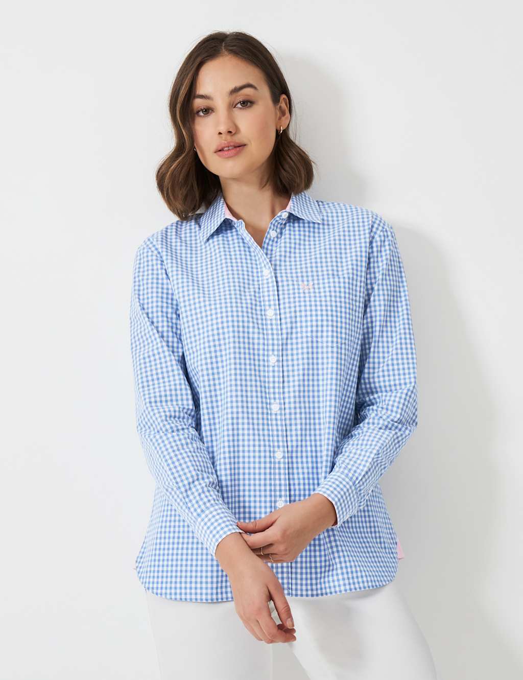 Pure Cotton Checked Collared Shirt
