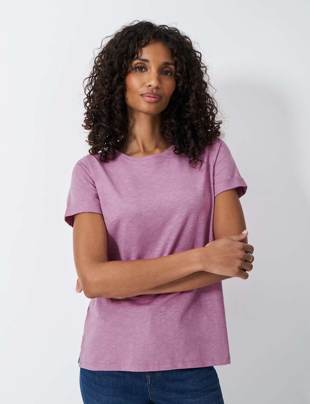 Pure Cotton Crew Neck T-Shirt