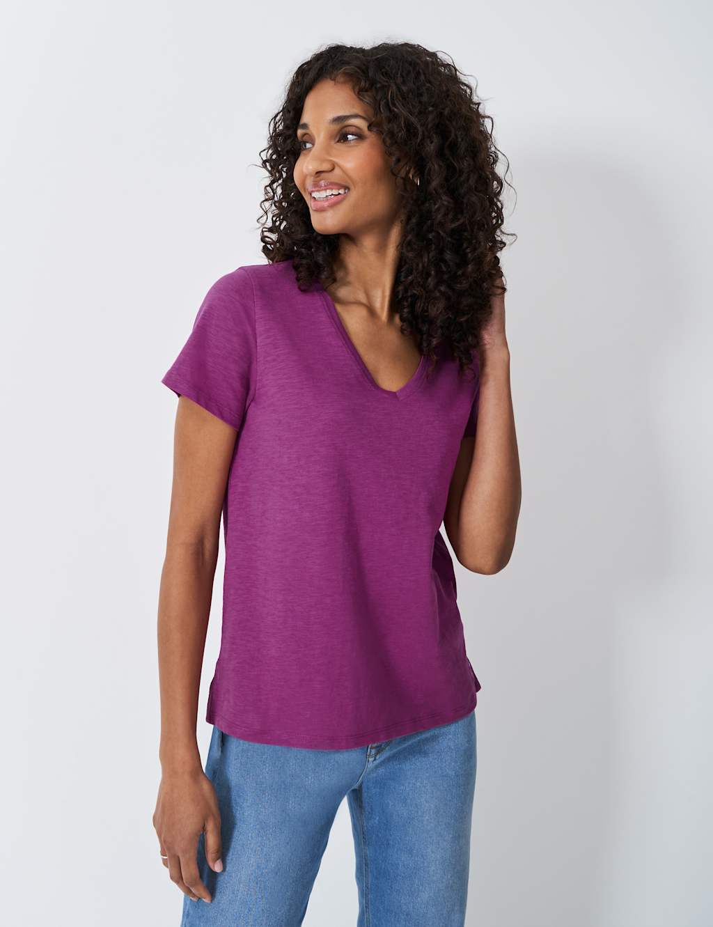 Pure Cotton V-Neck T-Shirt