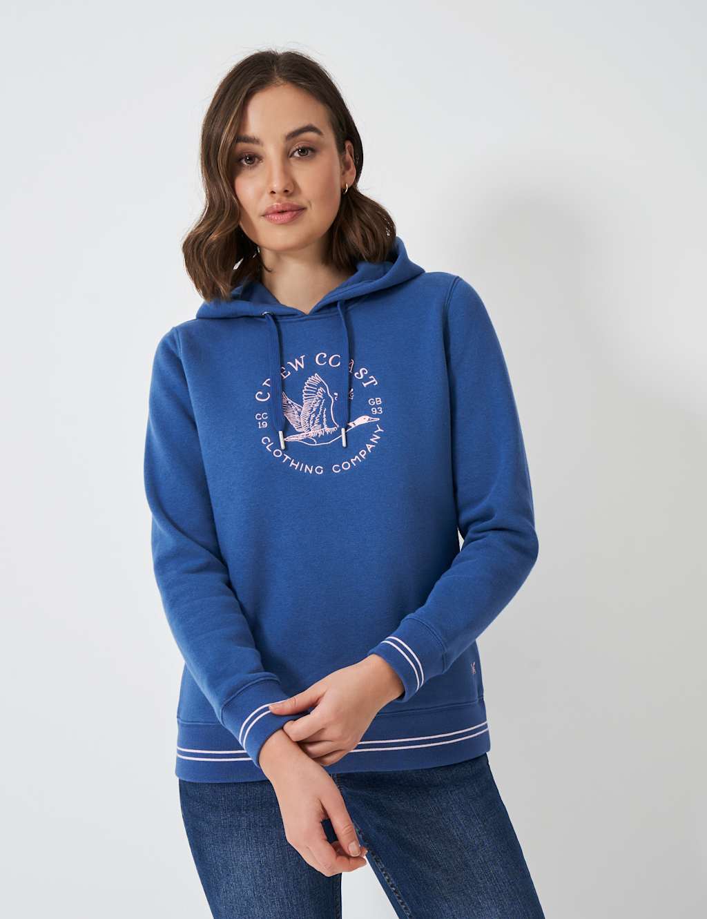 Cotton Rich Embroidered Hoodie
