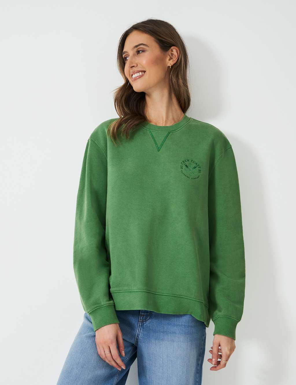 Pure Cotton Textured Sweatshirt