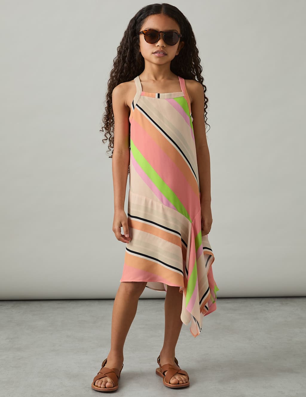 Striped Dress (4-14 Yrs)
