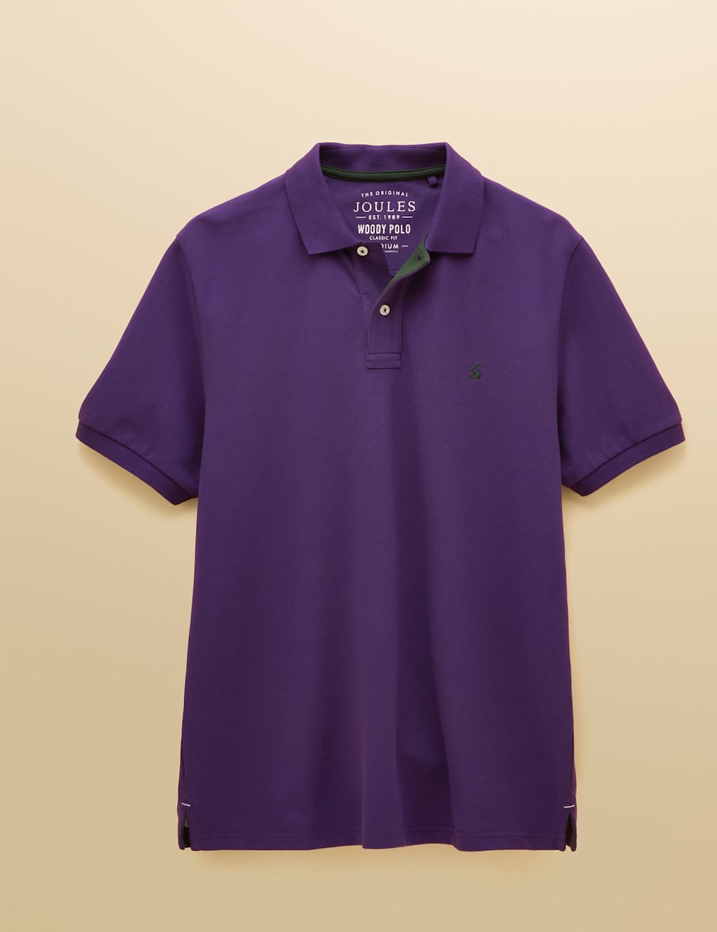 Joules Pure Cotton Polo Shirt Purple
