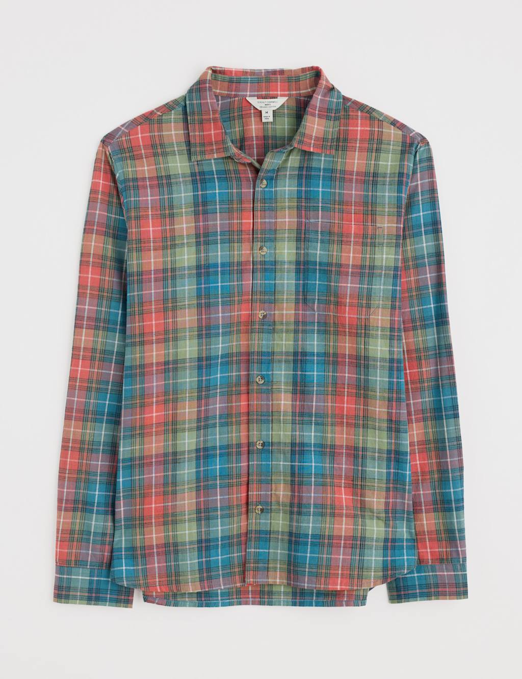 Pure Cotton Check Flannel Shirt