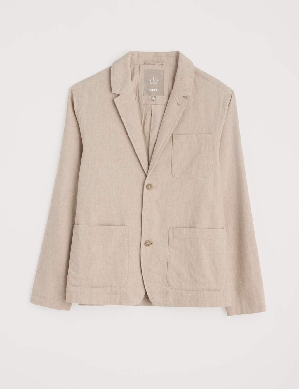 Cotton and Linen Blend Blazer