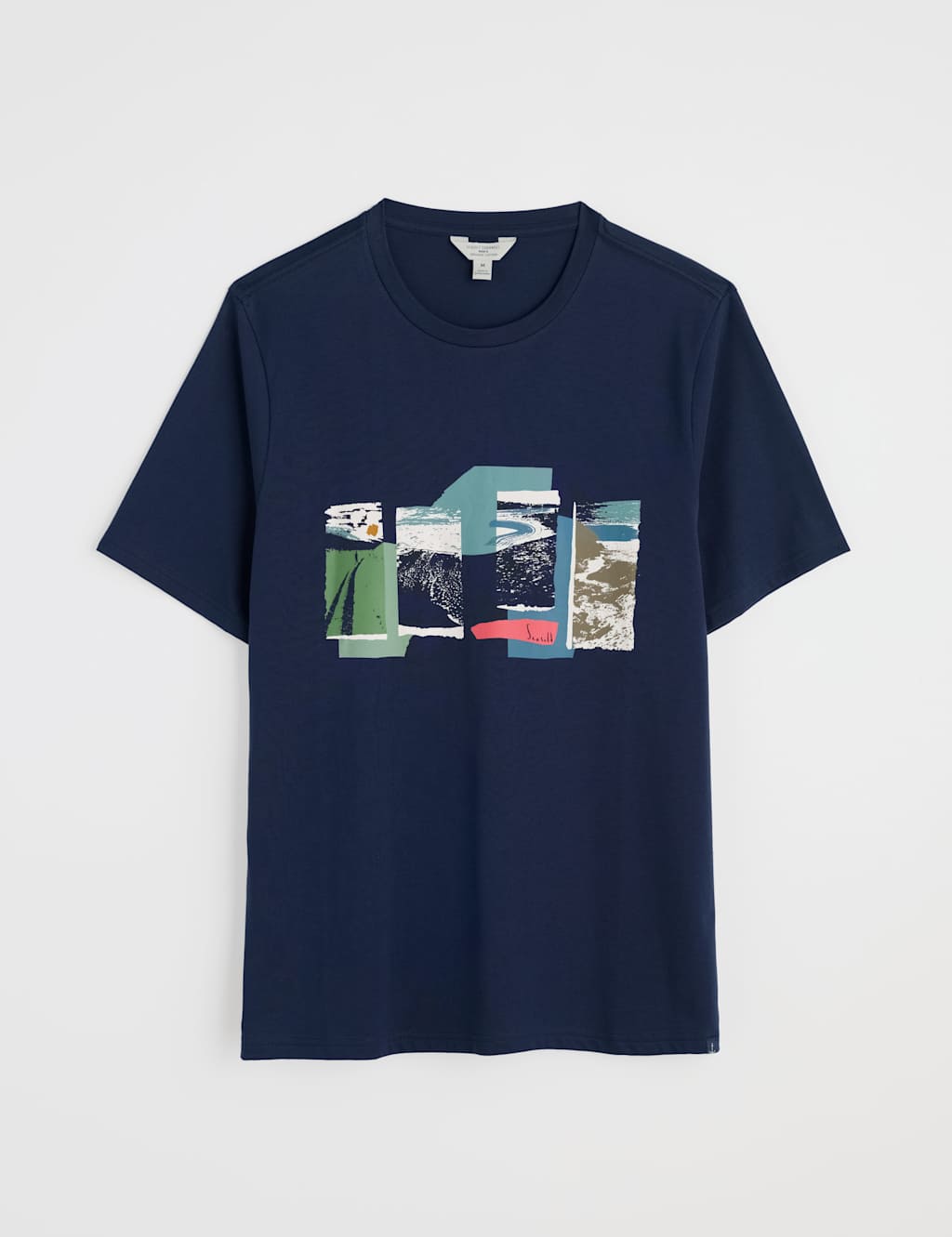 Pure Cotton Printed Crew Neck T-Shirt