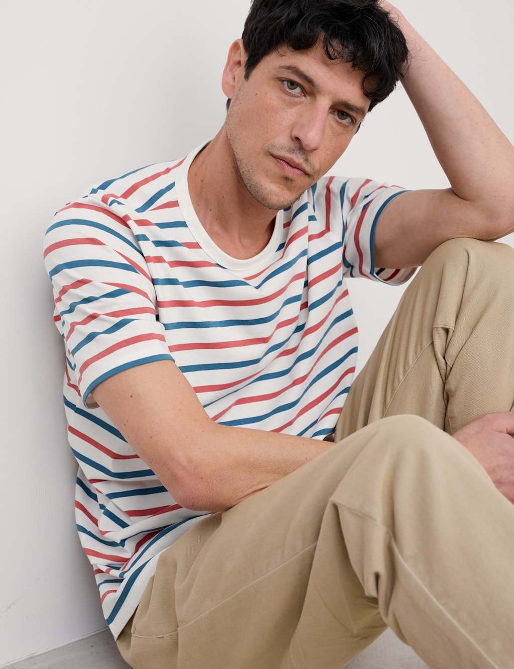 Pure Cotton Striped T-Shirt