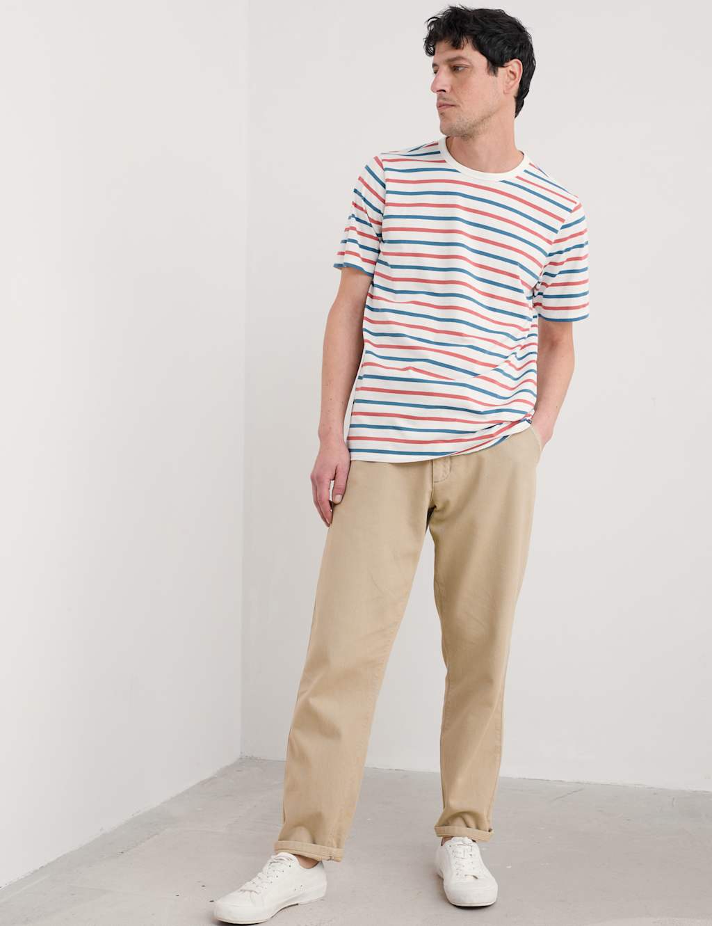 Pure Cotton Striped T-Shirt