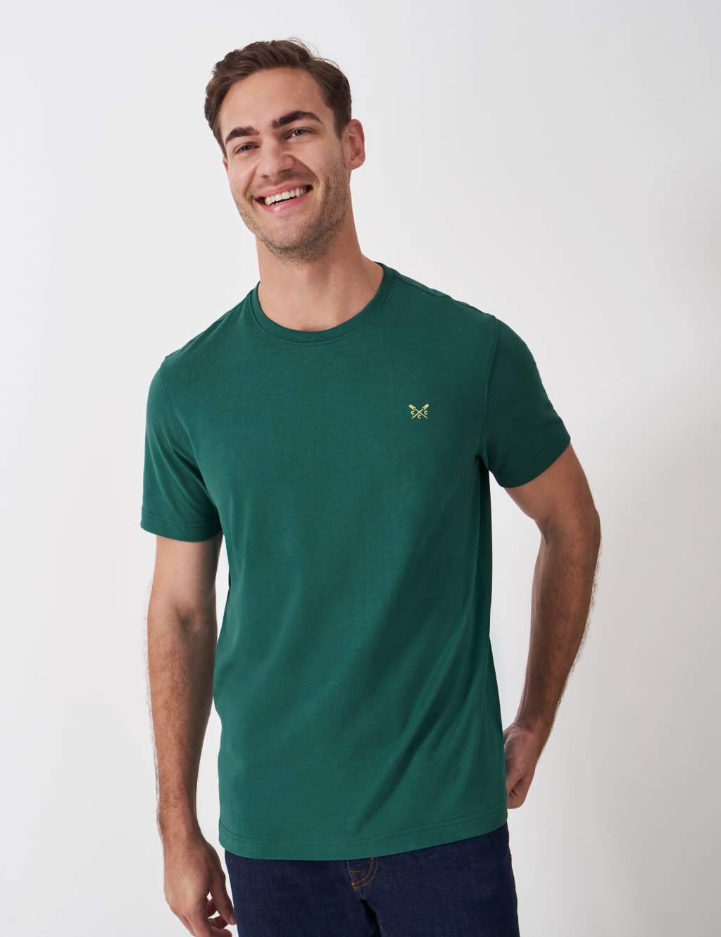 Pure Cotton Crew Neck T-Shirt