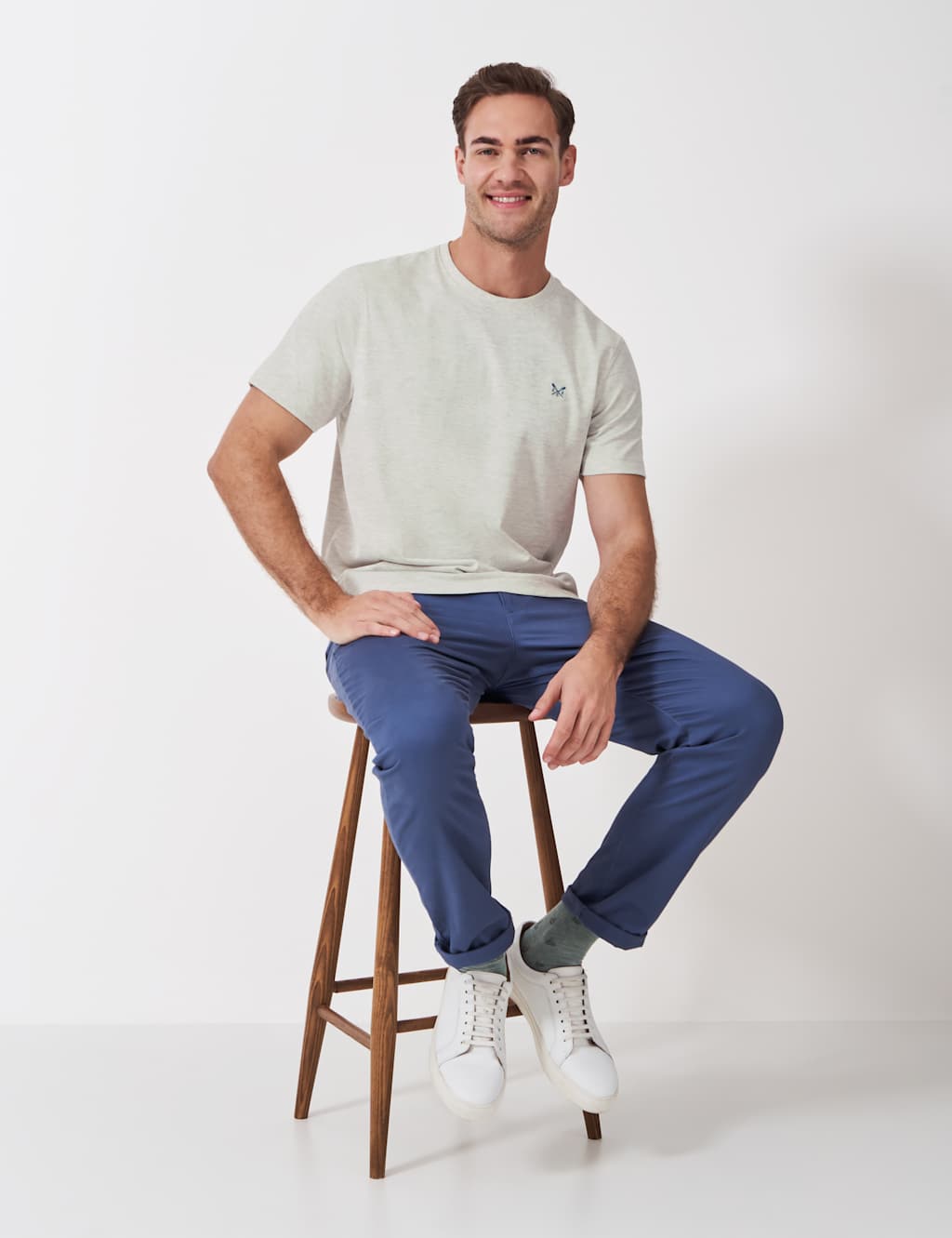 Pure Cotton Crew Neck T-Shirt