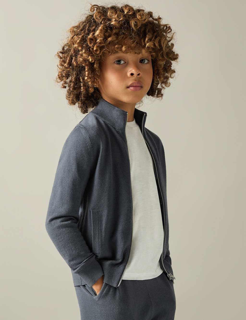 Pure Merino Wool Zip Jumper (3-14 Yrs)