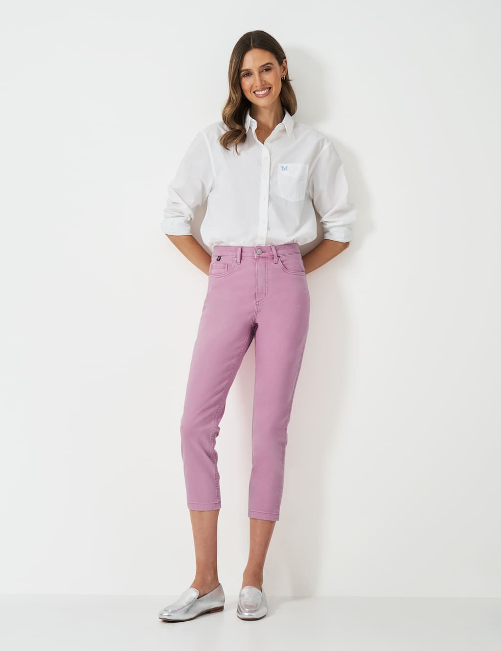 High Waisted Skinny Cropped Jeans