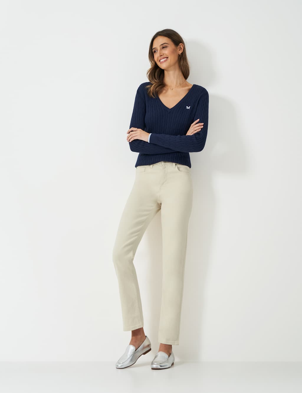 High Waisted Straight Leg Jeans