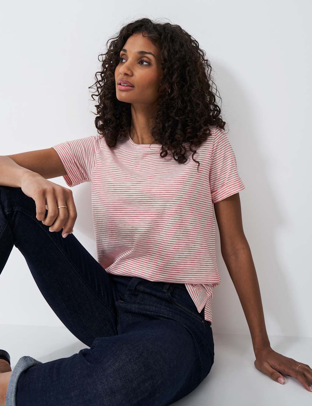 Pure Cotton Striped T-Shirt