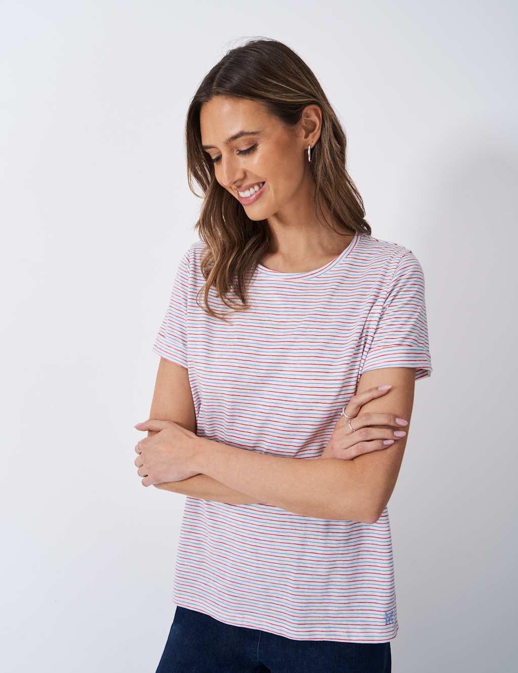 Pure Cotton Striped T-Shirt
