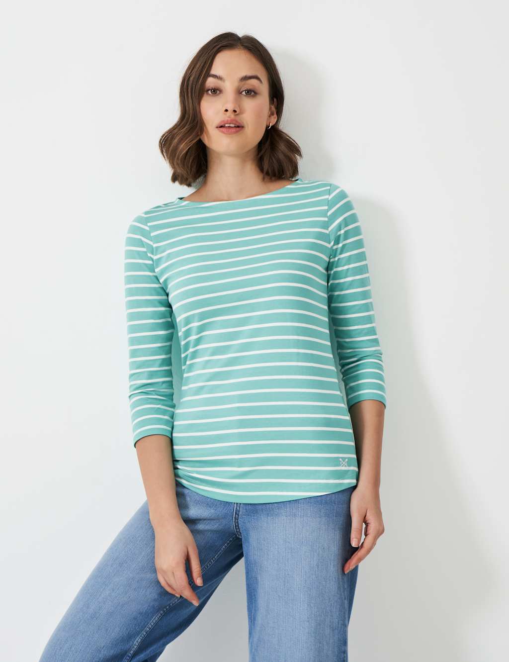 Pure Cotton Striped Top